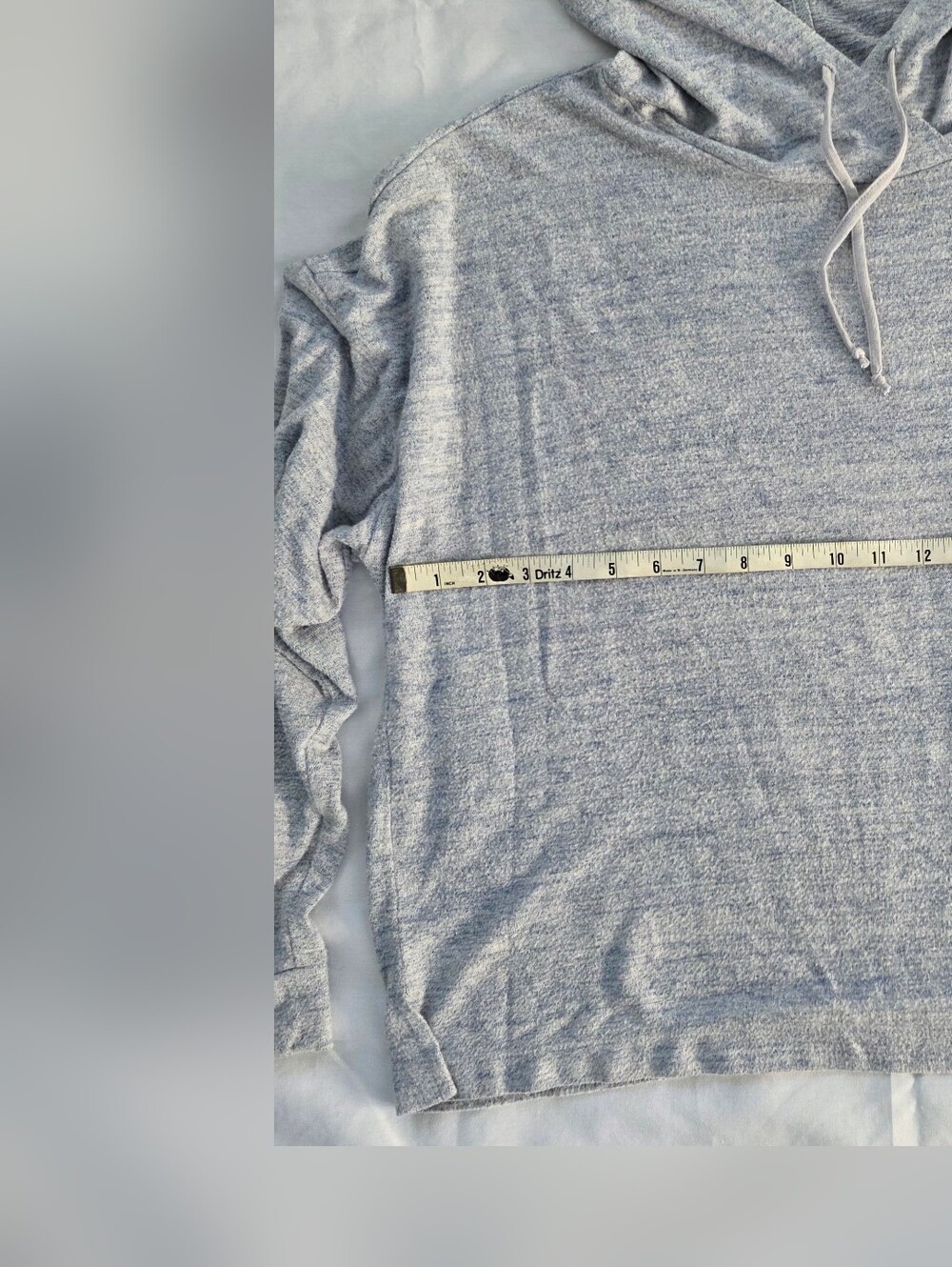 Old Navy Light Blue Midweight Hooded Pullover. - Picture 3 of 5